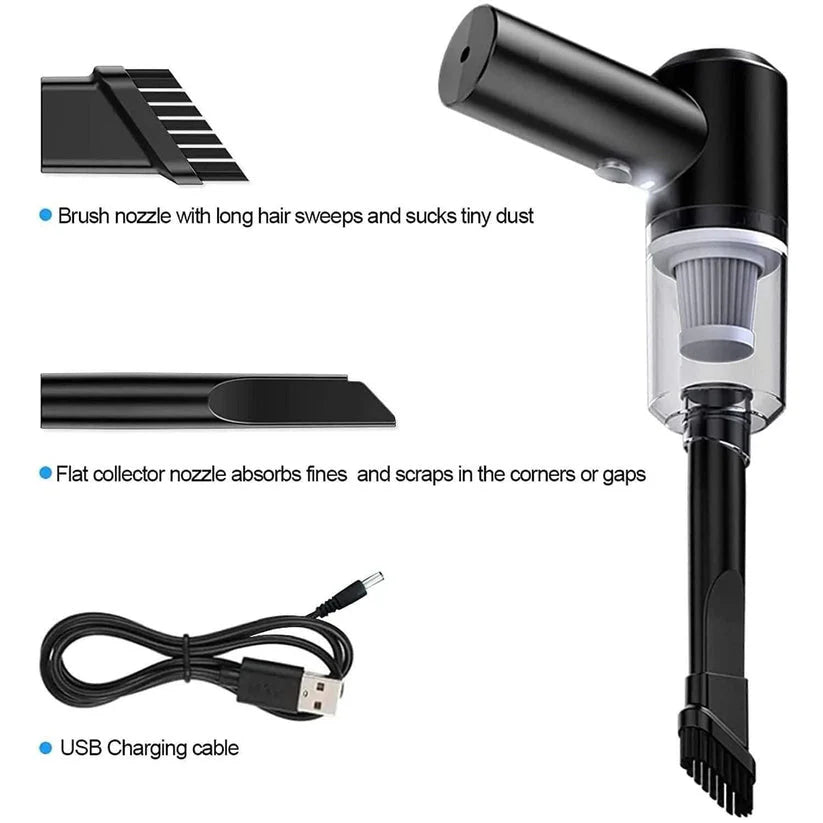 Portable Air Duster Vacuum – Rechargeable, Lightweight, Dual-Function Cleaner