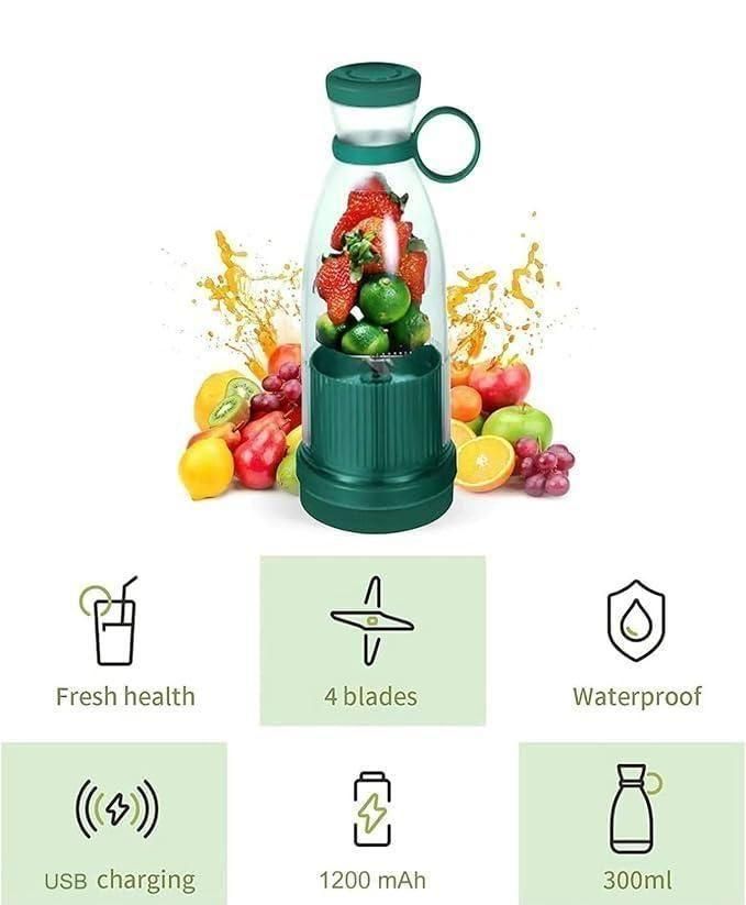 Compact Juice Blender – Lightweight & Cordless for Travel Use