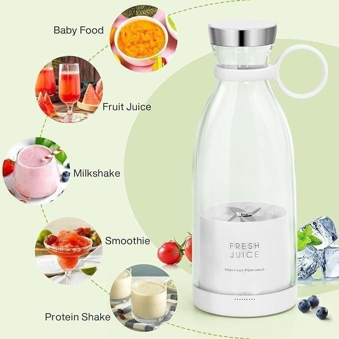 Compact Juice Blender – Lightweight & Cordless for Travel Use