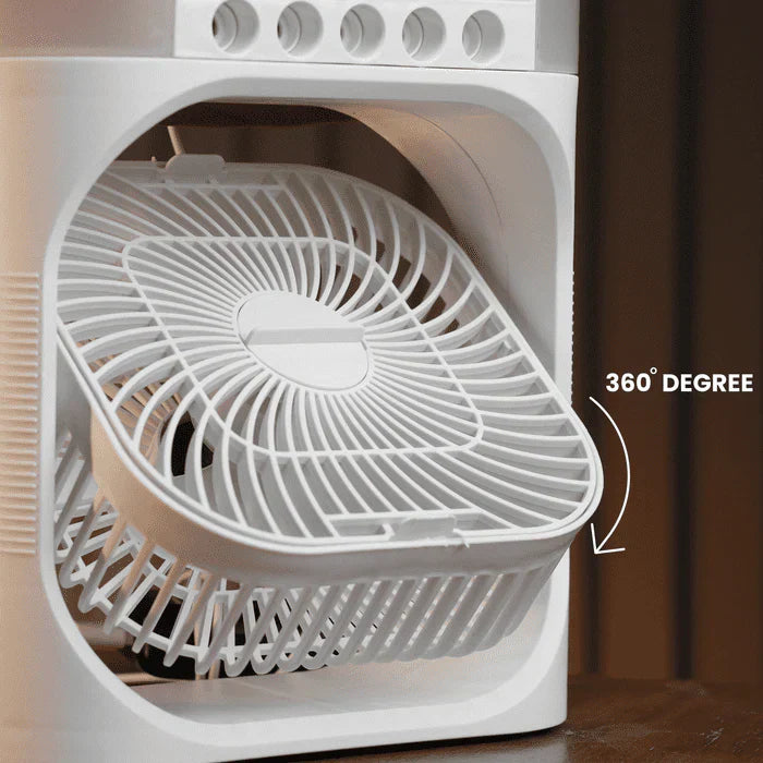 Portable USB Air Cooler Fan – Quiet Mini Electric Fan for Desk & Travel