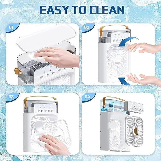Portable USB Air Cooler Fan – Quiet Mini Electric Fan for Desk & Travel