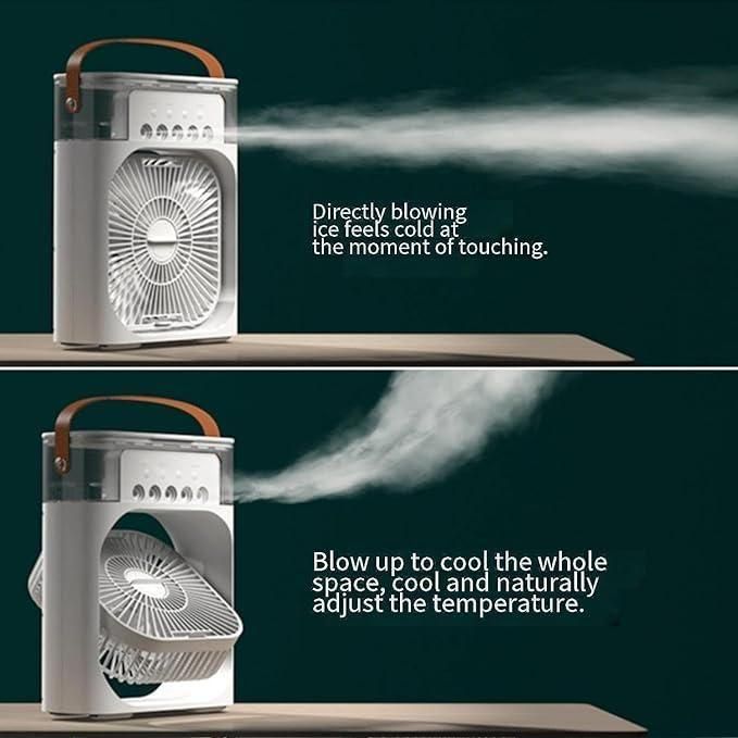 Portable USB Air Cooler Fan – Quiet Mini Electric Fan for Desk & Travel