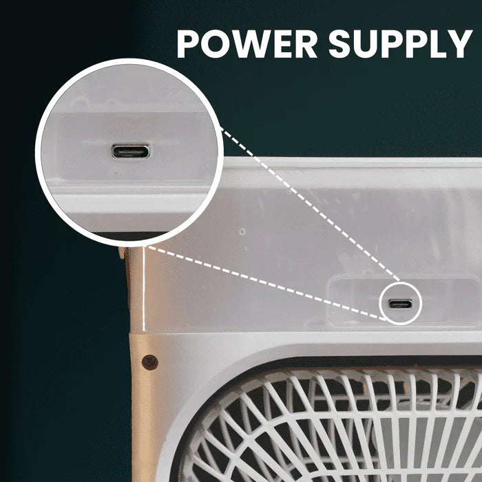 Portable USB Air Cooler Fan – Quiet Mini Electric Fan for Desk & Travel